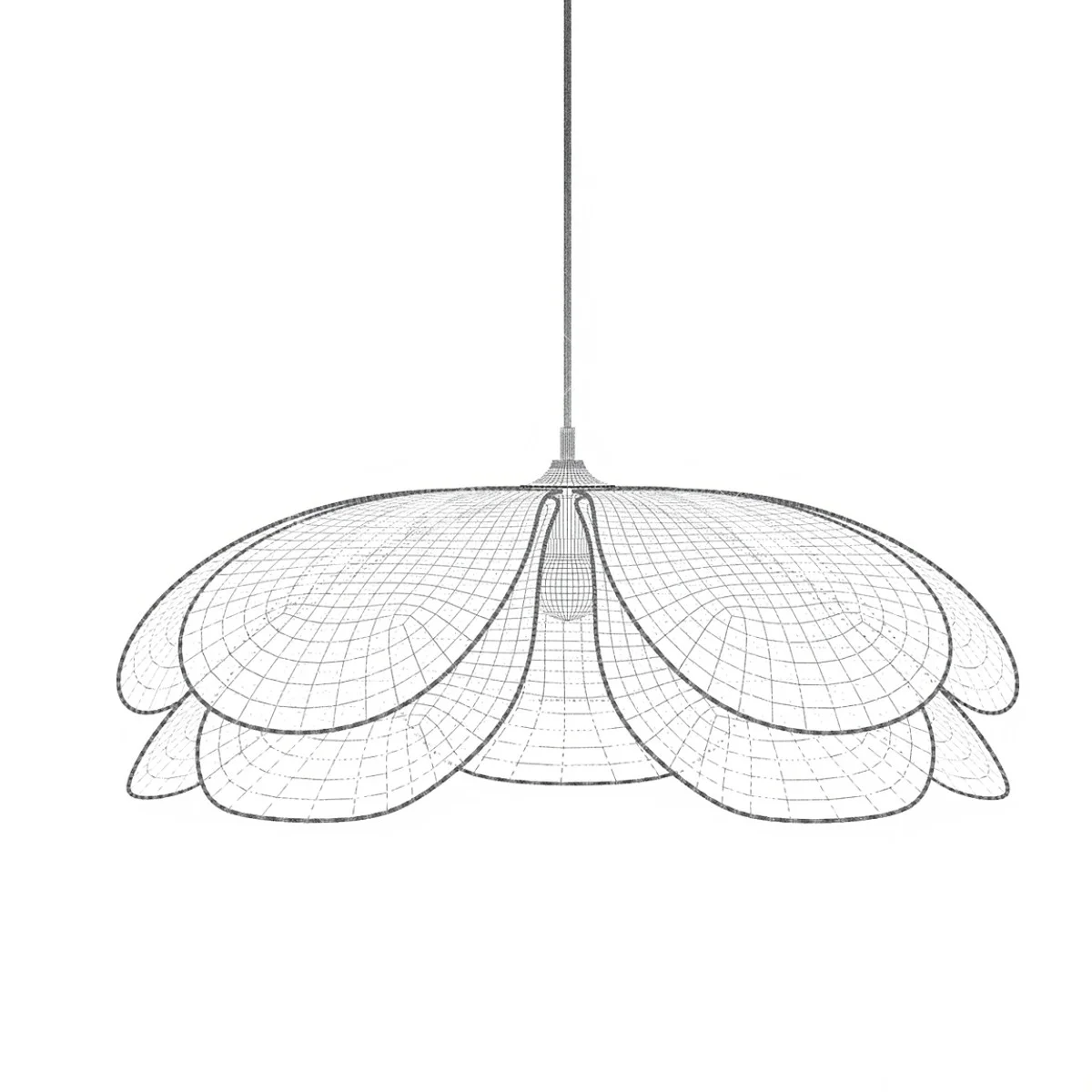 Japanese Pendant Light 3d model thumbnail 2