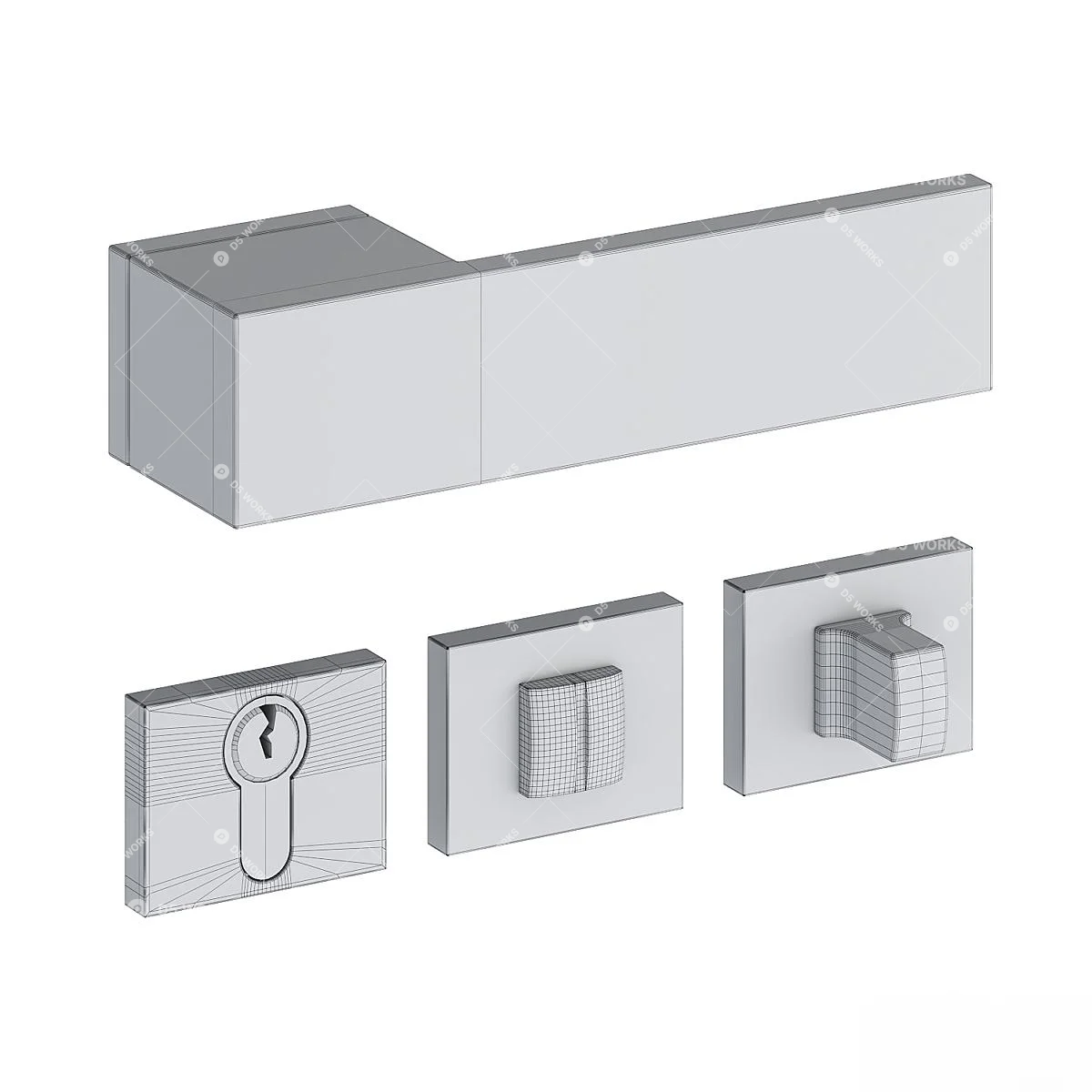 Handle 3d model thumbnail 2