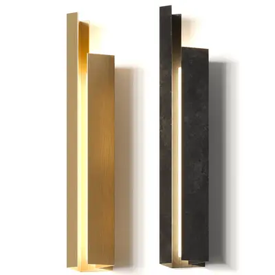 Minimalist Linear Wall Lamp 3d model