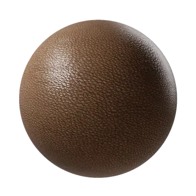 Brown Large Grain Leather