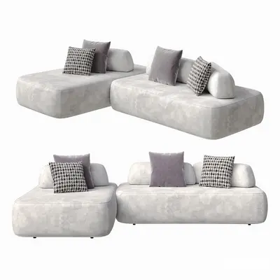 Organic Modern Modular Sofa 3d model