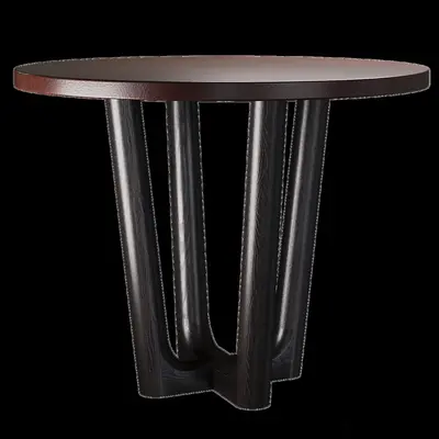 Minimalist Round Side Table 3d model