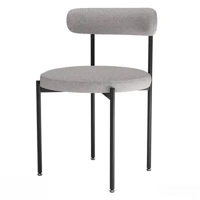 Minimalist Upholstered Leisure Chair 3d model