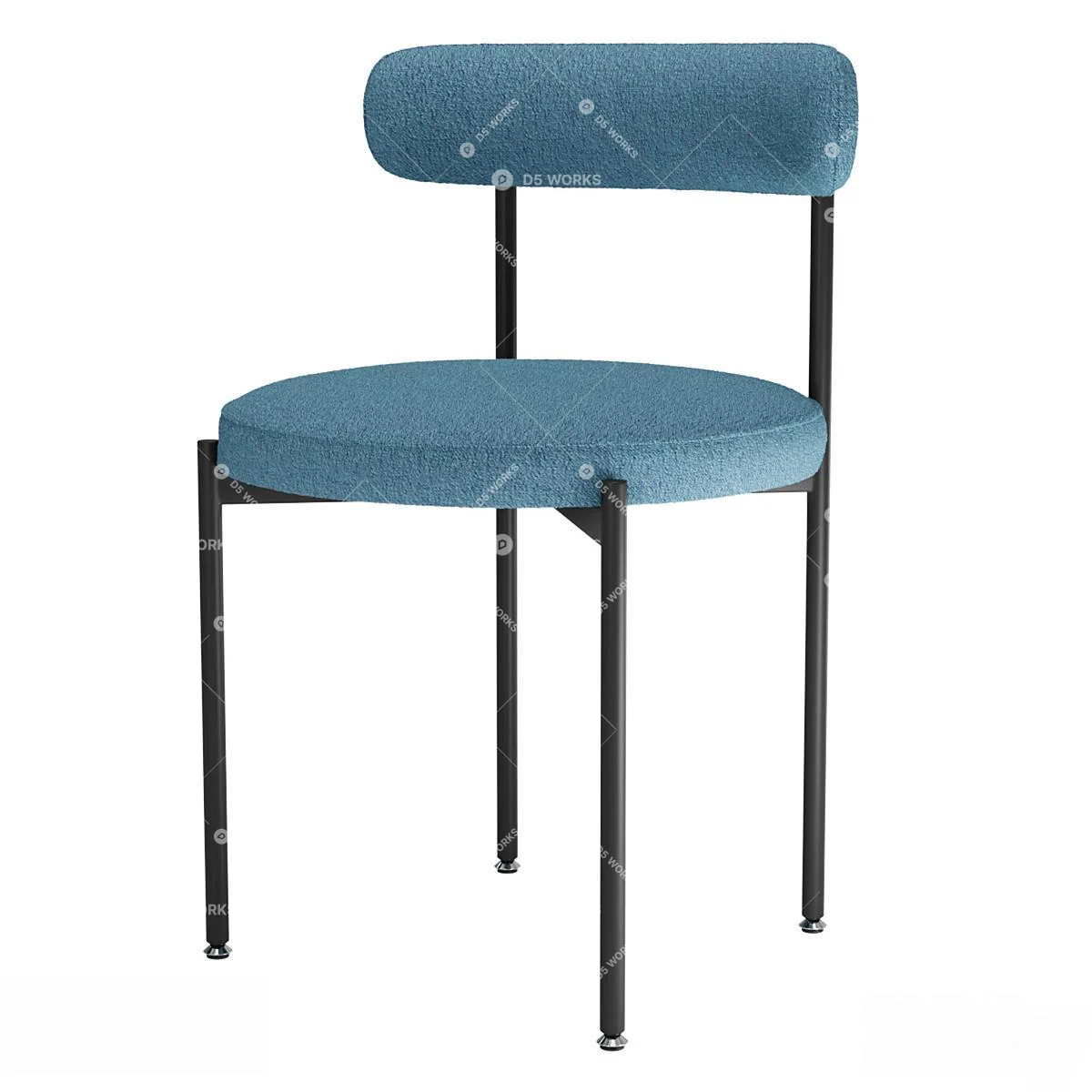 Contemporary Dining Chair 3d model thumbnail 2