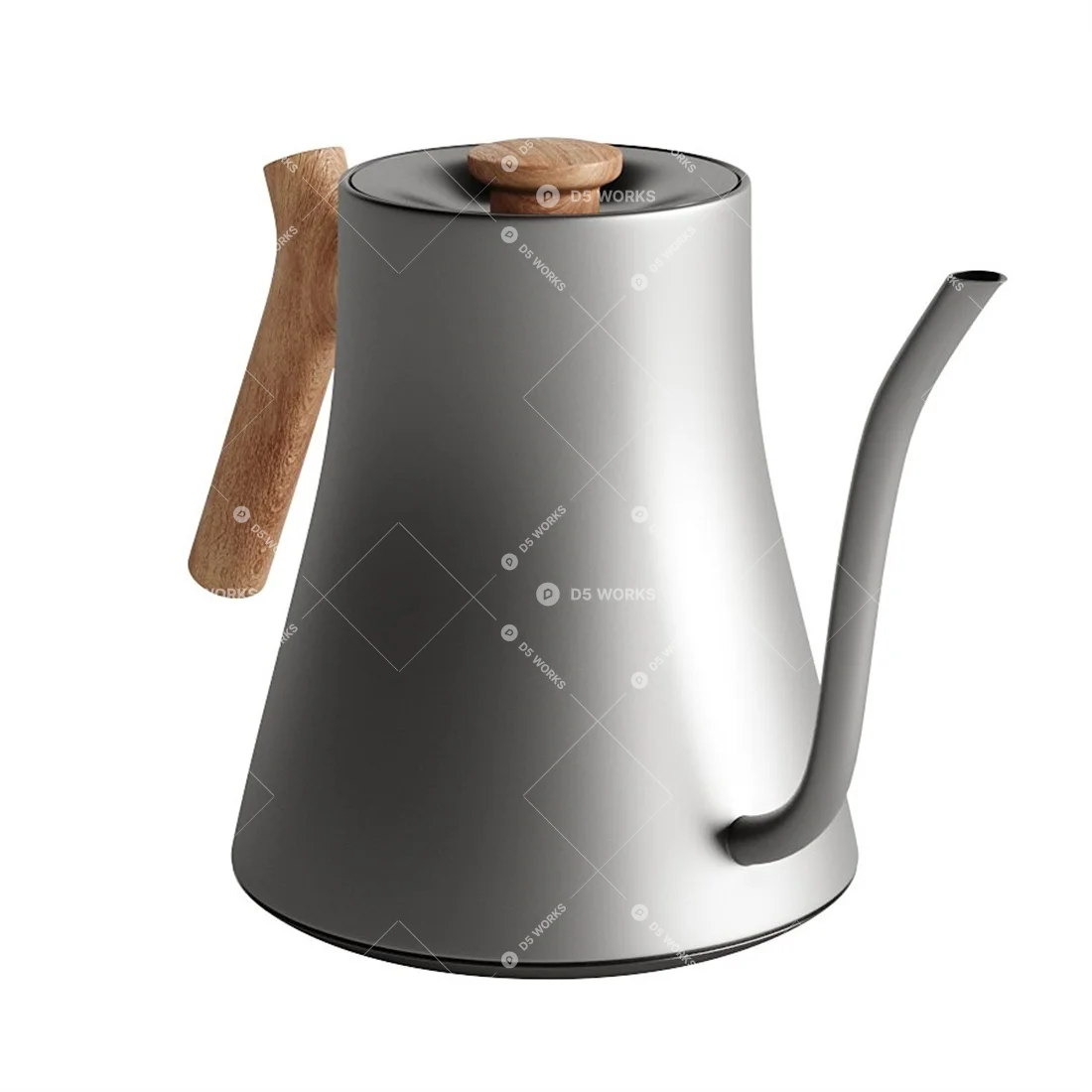 Tea Set 3d model thumbnail 2