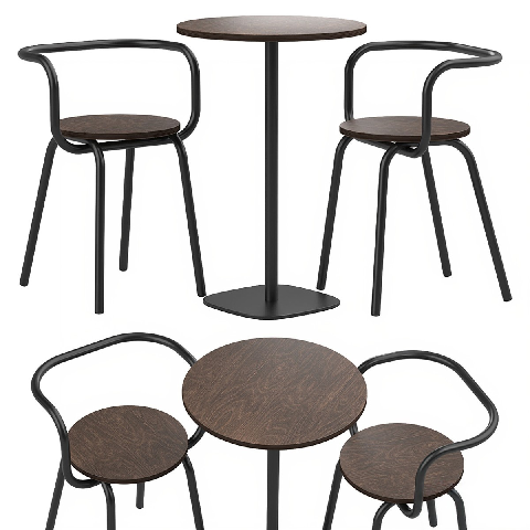 Modern Outdoor Table & Chairs Set