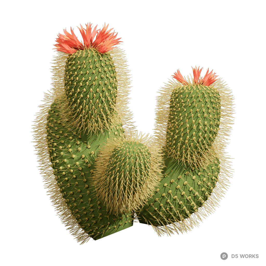 Cactus 03 3d model - Image 1