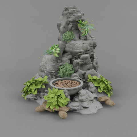 Modern Rockery & Water Features