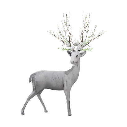 Sculpture Norse deer 