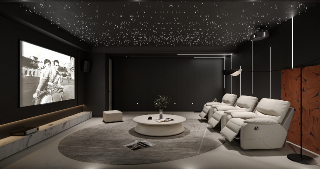 Modern Home Theater Room 