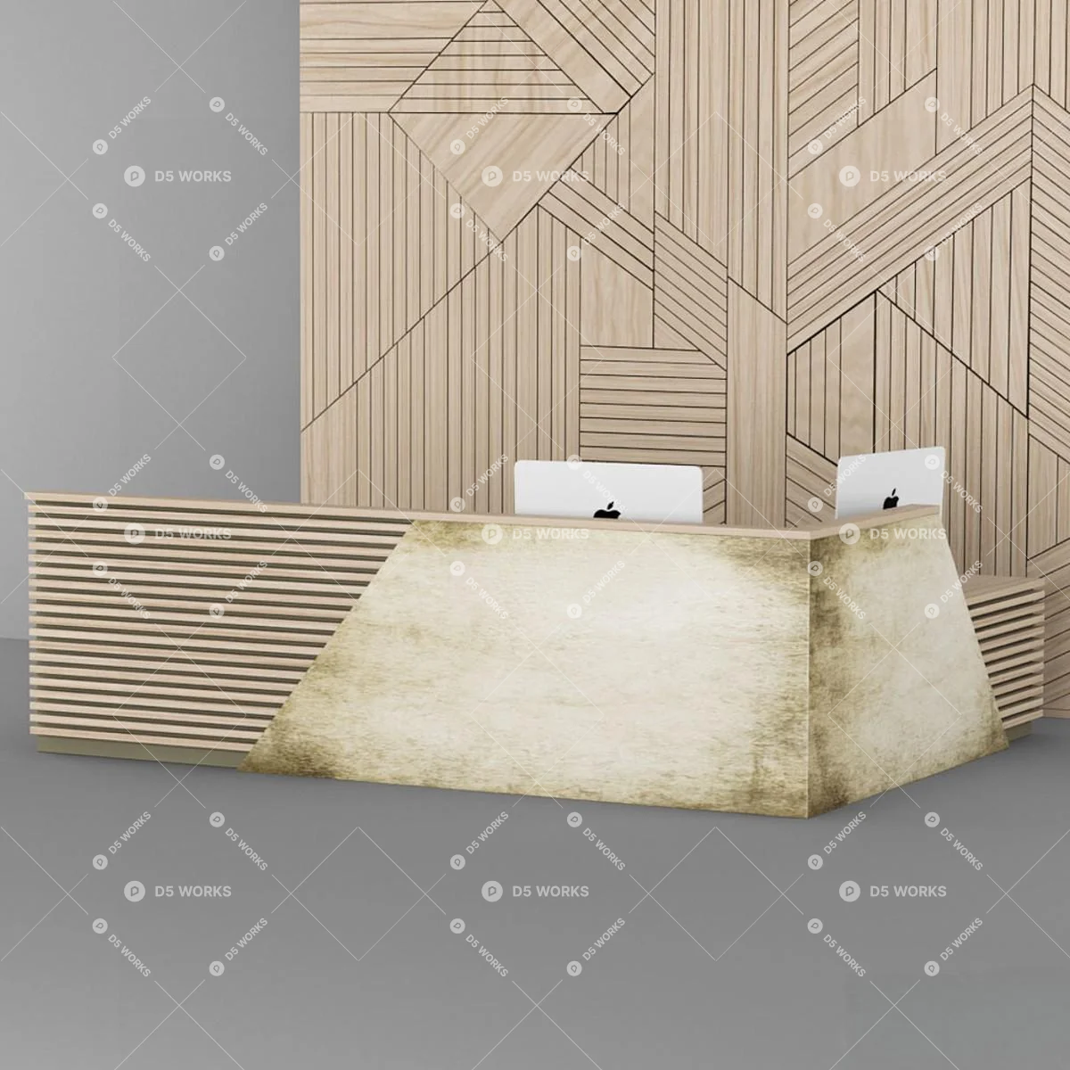 Reception Area 3d model thumbnail 2