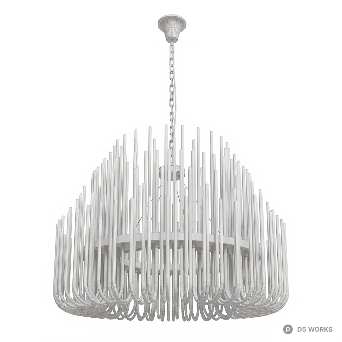 Crystal Rod Chandelier 3d model thumbnail 3
