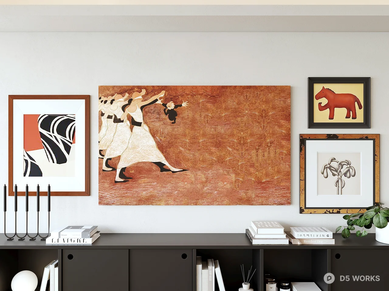 Abstract Art Wall Decor 3d model - Image 1
