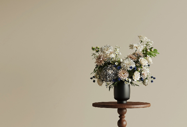 Mid-Century Modern Floral Arrangement
