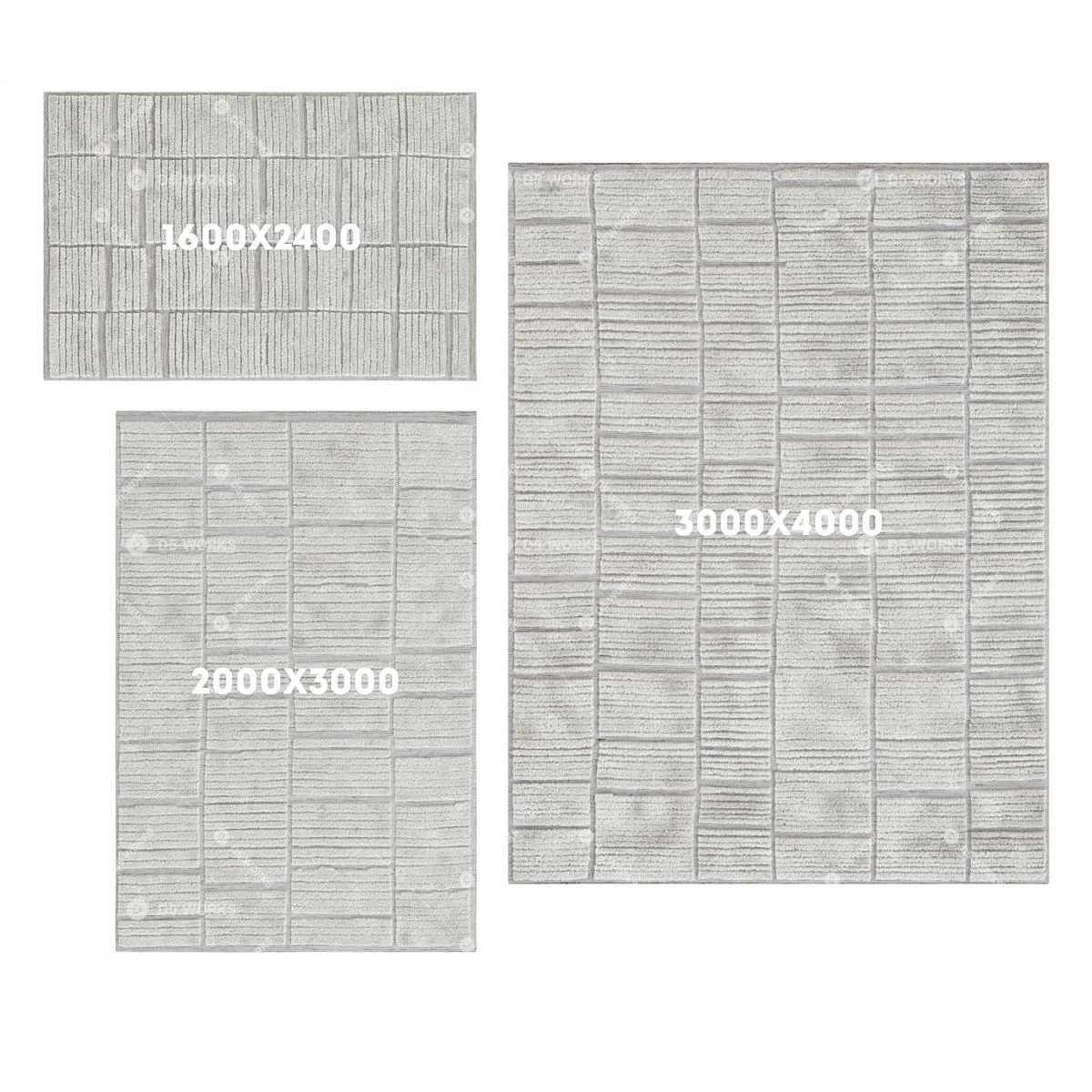 Contemporary Carpet 3d model thumbnail 2