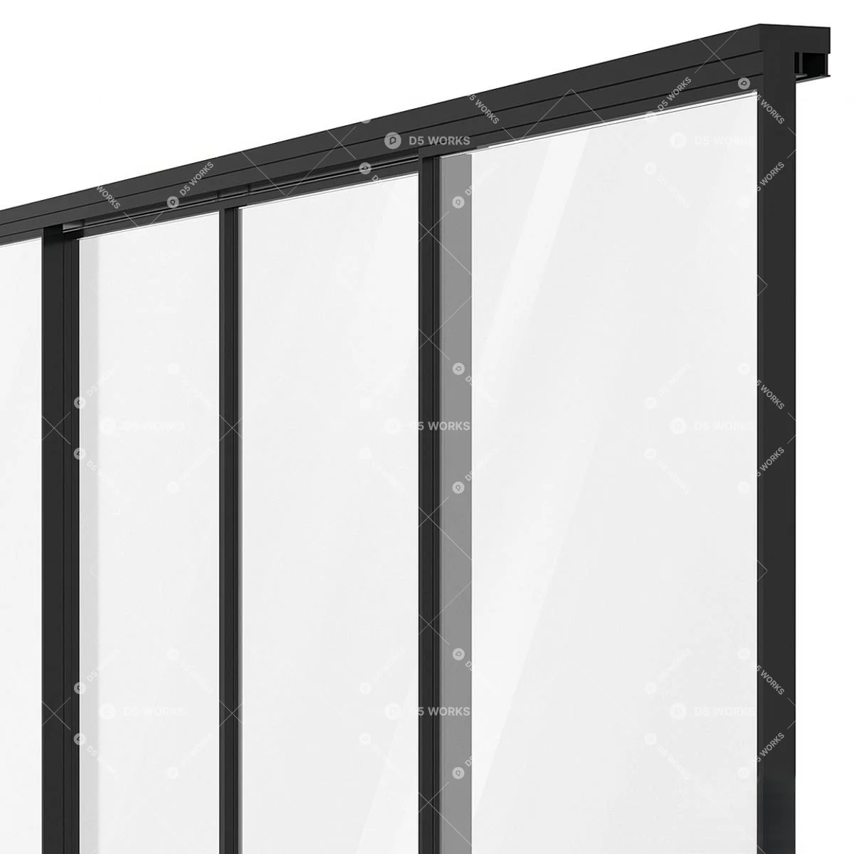 Sliding Door 3d model thumbnail 5