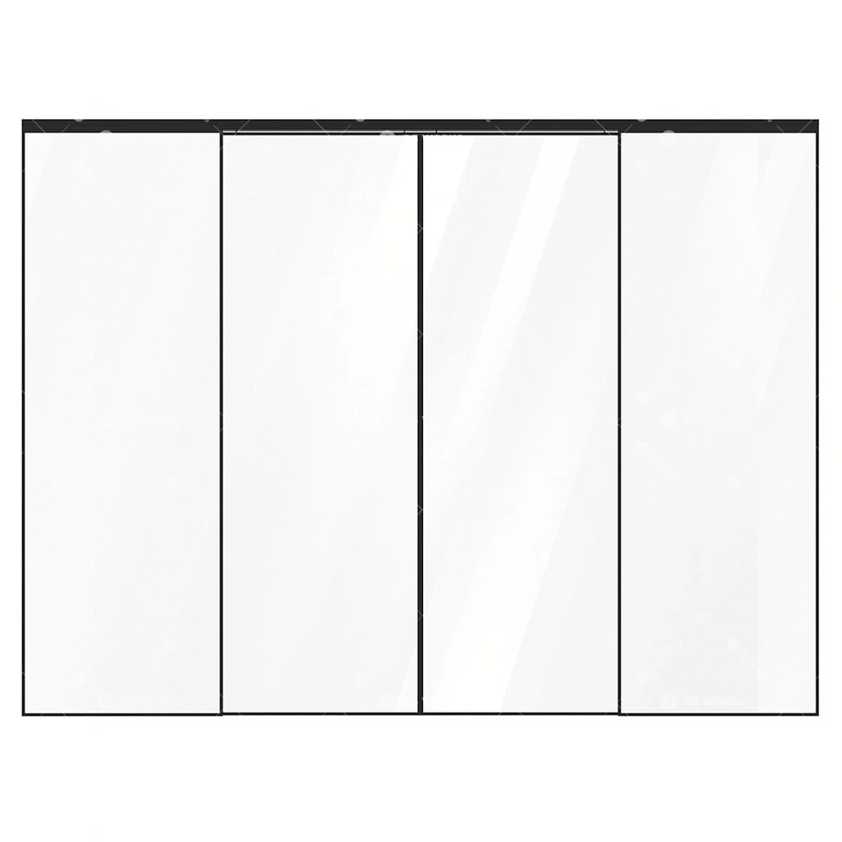 Sliding Door 3d model thumbnail 3