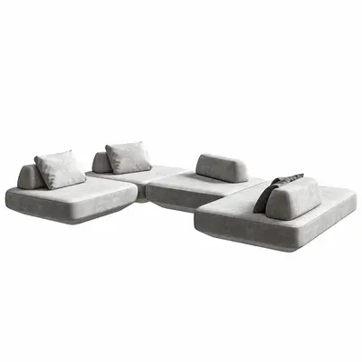 Modern Multi-seater Sofa 3d model