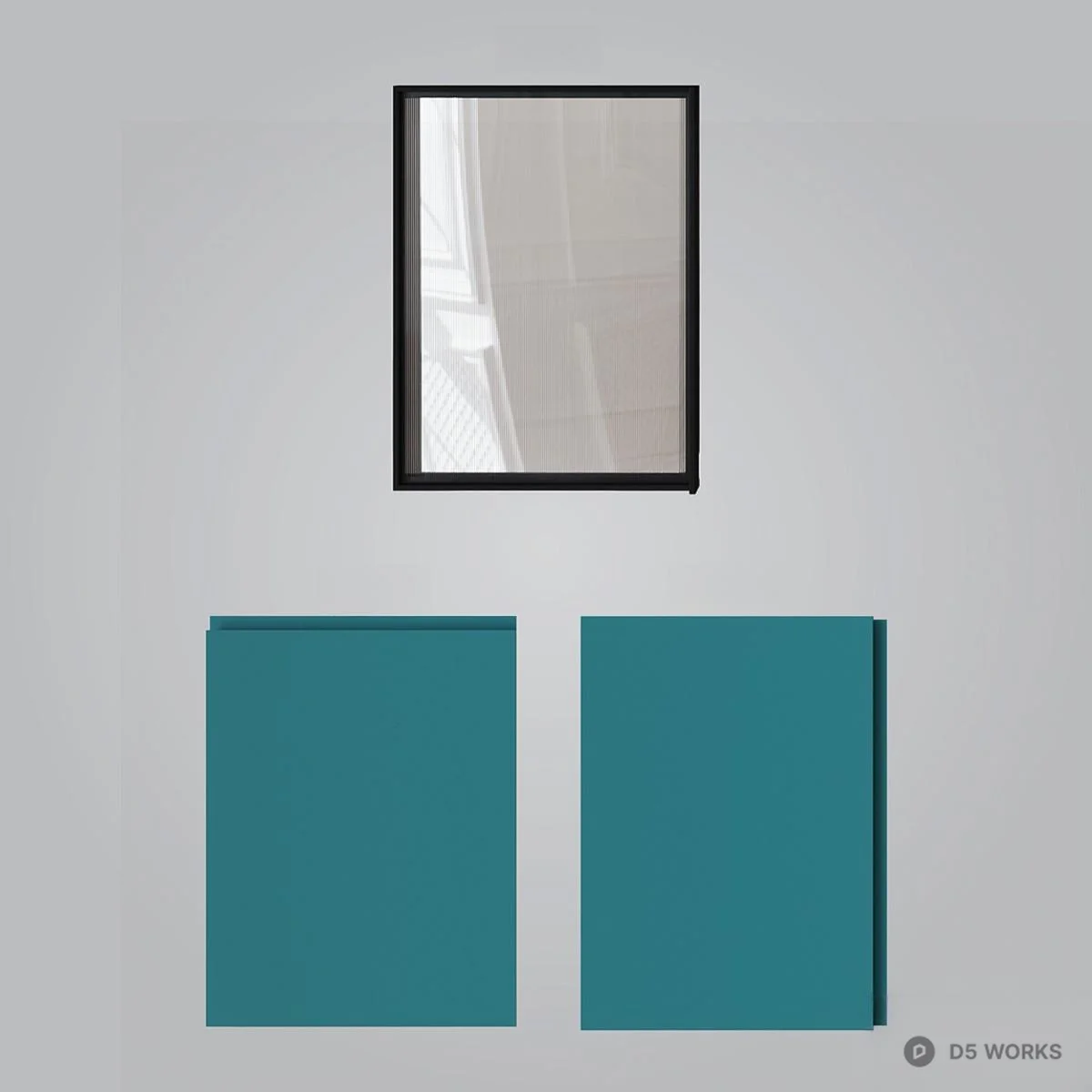 Minimalist Wood Panel Samples 3d model thumbnail 2