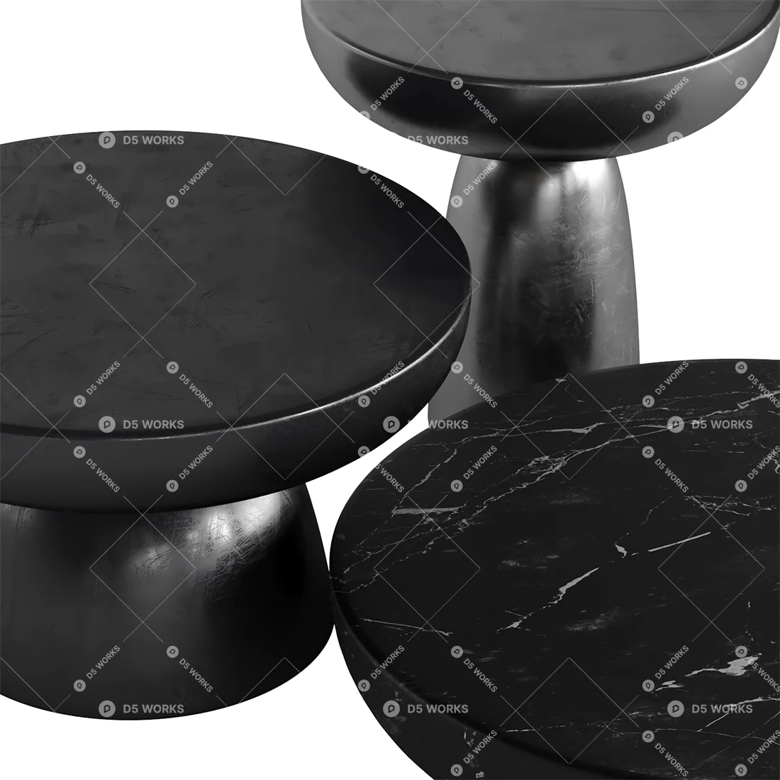 Contemporary Coffee Table 3d model thumbnail 2