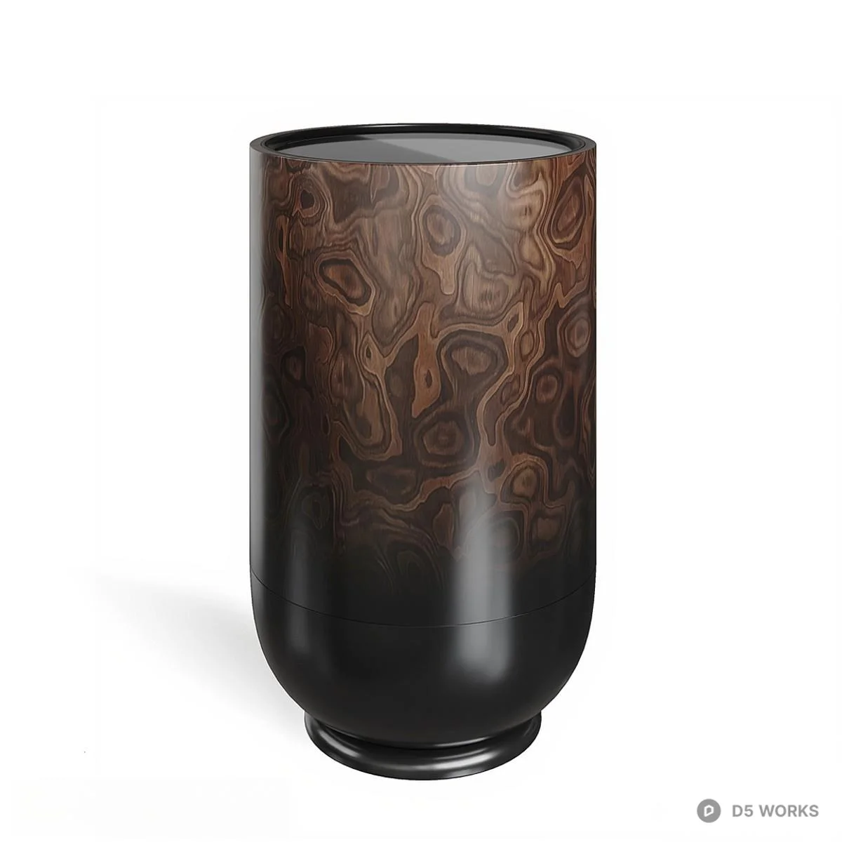 Wood Grain Marble Side & Corner Table 3d model - Image 1