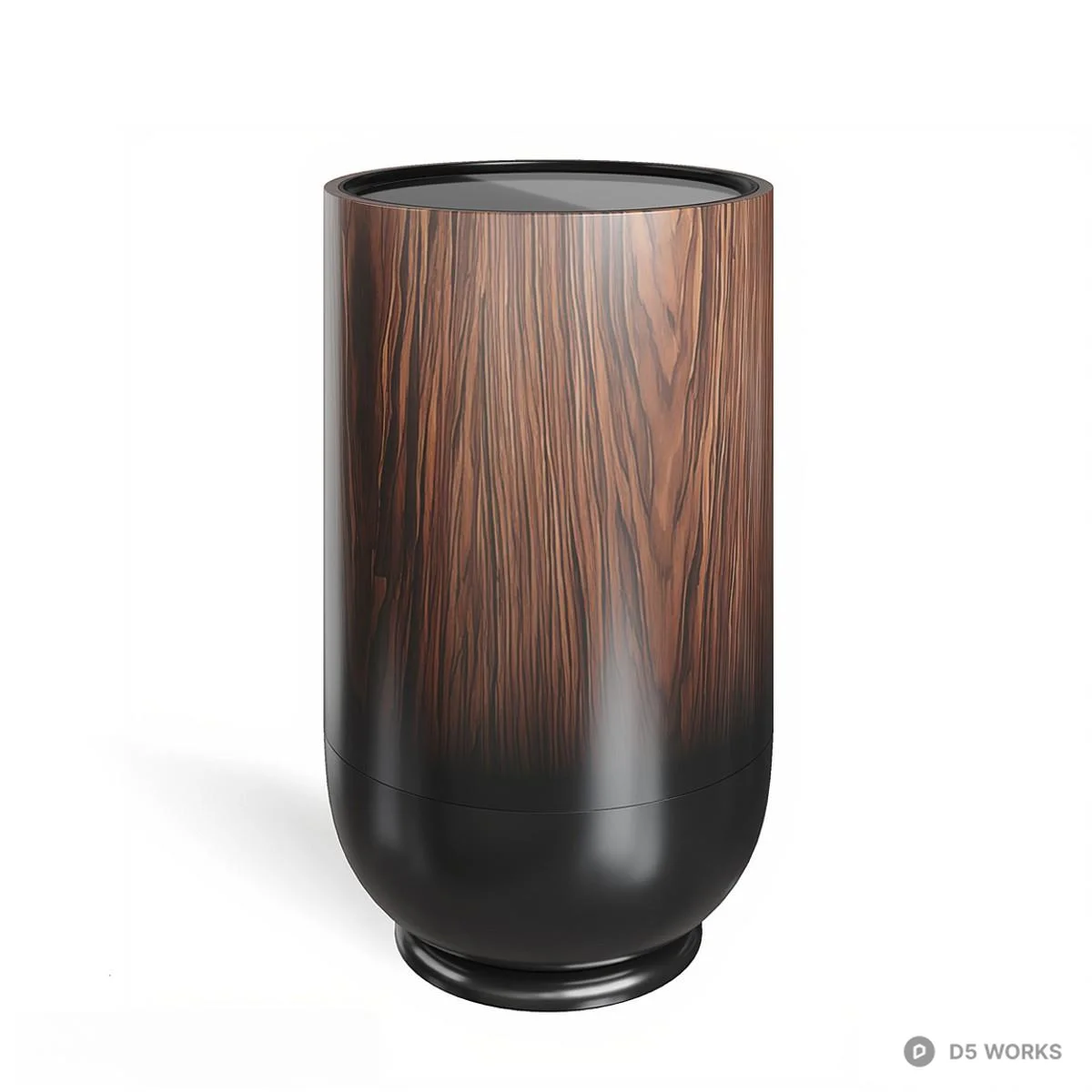Wood Grain Marble Side & Corner Table 3d model thumbnail 2