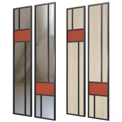 Modern Geometric Partition Screen 3d model