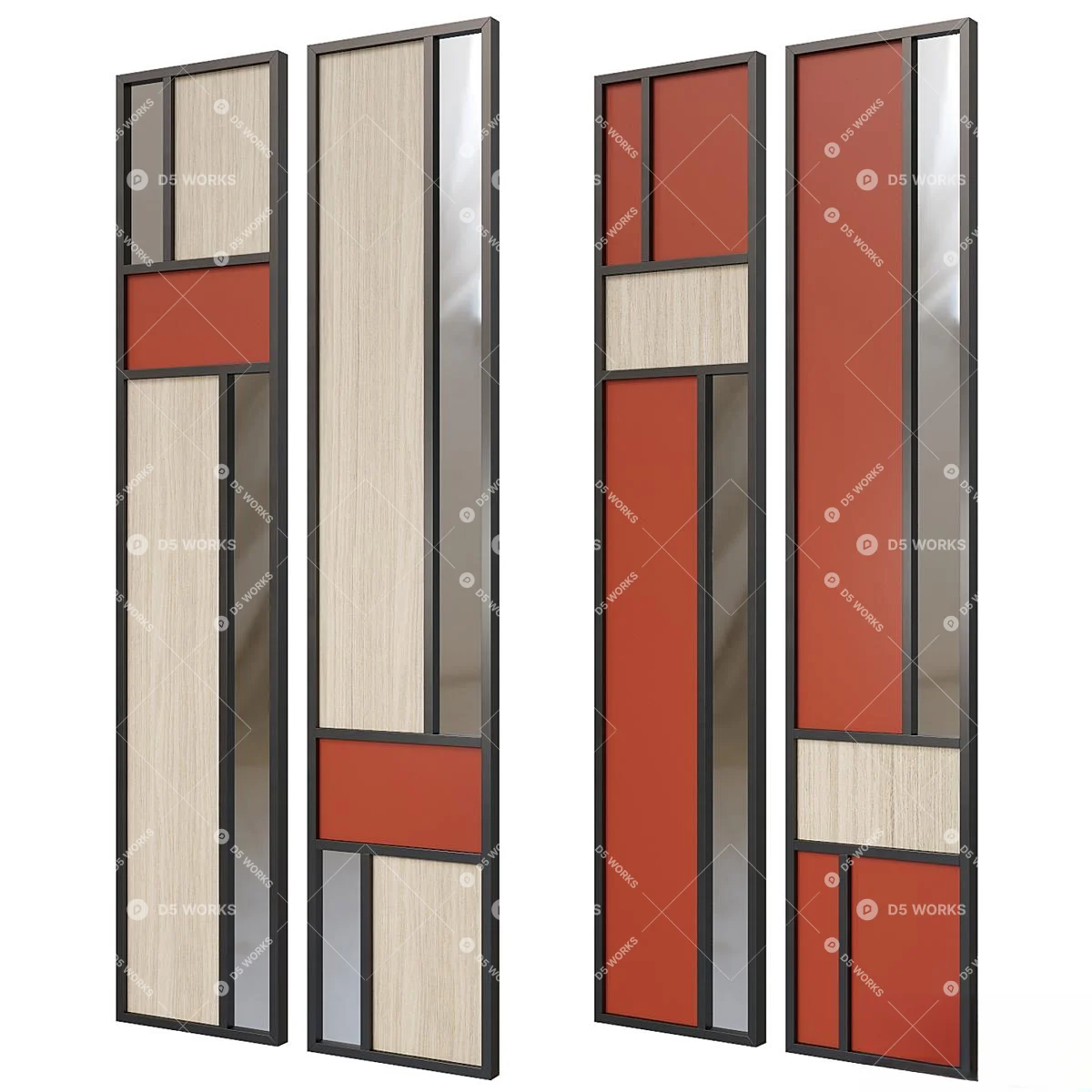 Modern Partition 3d model thumbnail 2