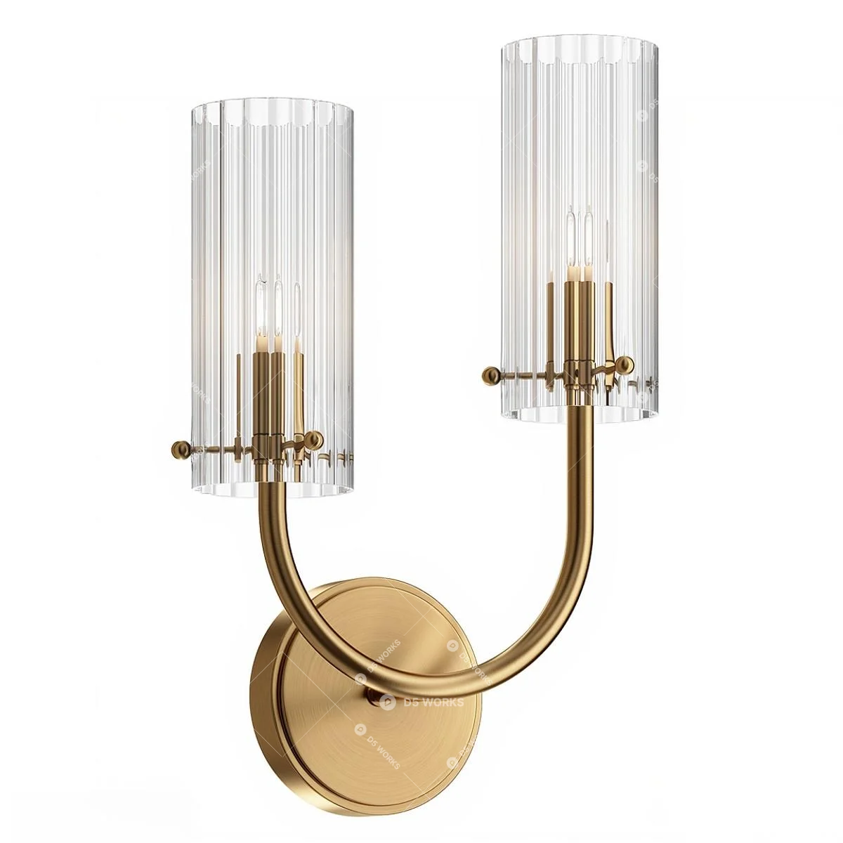 Quiet Luxury Wall Lamp 3d model thumbnail 3