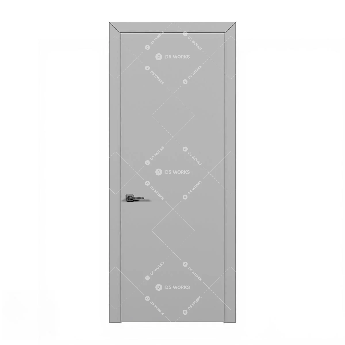 Modern Single Door 3d model thumbnail 3