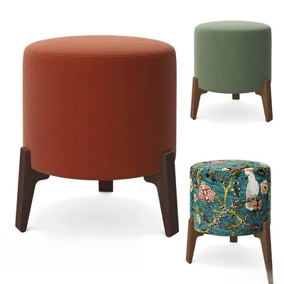 Mid-Century Modern Sofa Stool 3d model