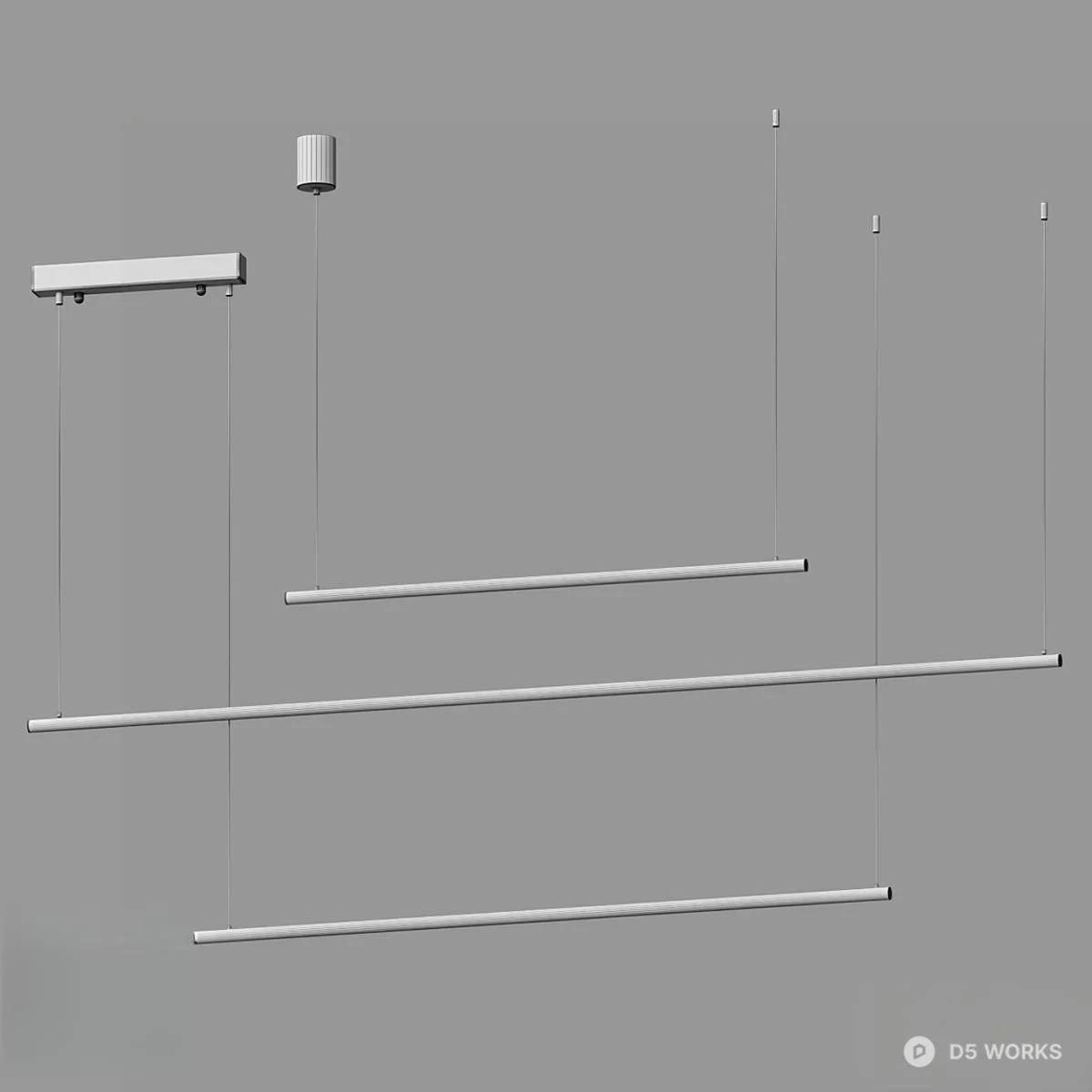 Modern Shower Faucet Set 3d model thumbnail 2