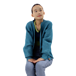Woman Lily Sitting 03