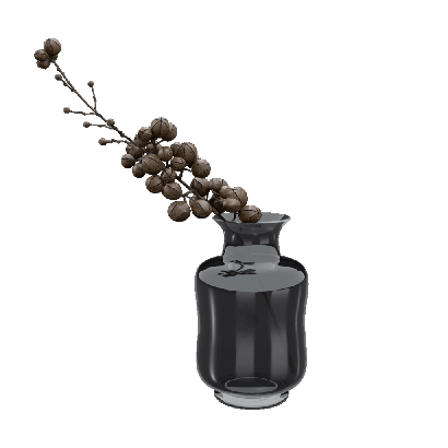 Floral Vase Design Wild walnut glass vase ornaments