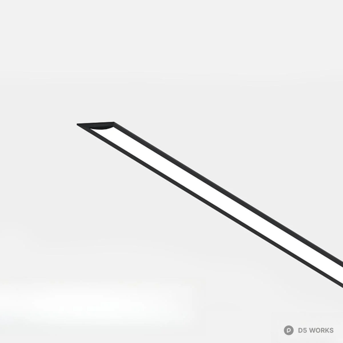 Minimalist Linear Light 3d model thumbnail 2