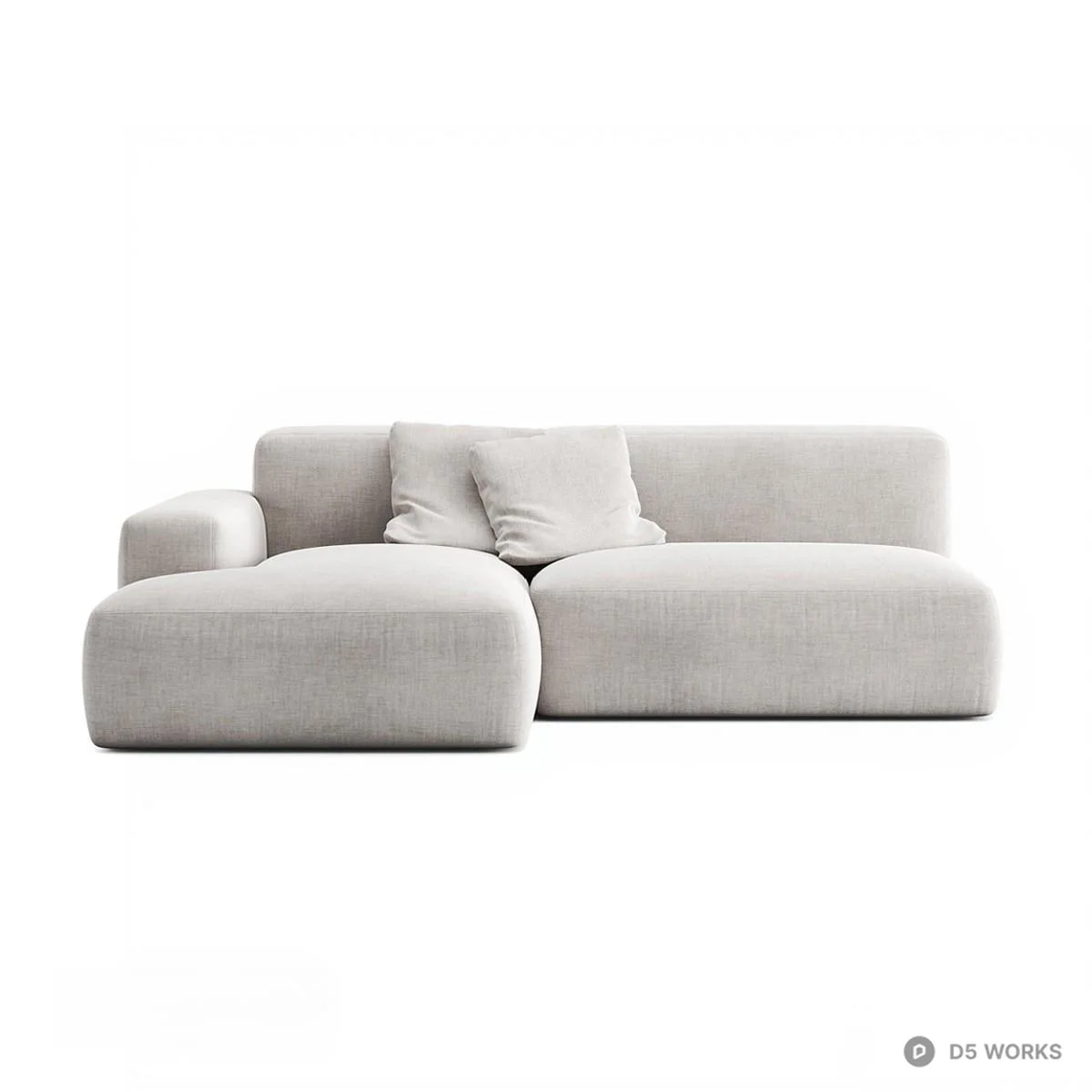 Modular Fabric Multi Seat Sofa 3d model thumbnail 2