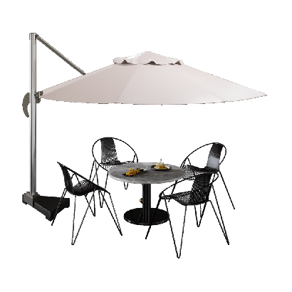 Outdoor Table & Chairs Set simple table and chair leisure combination