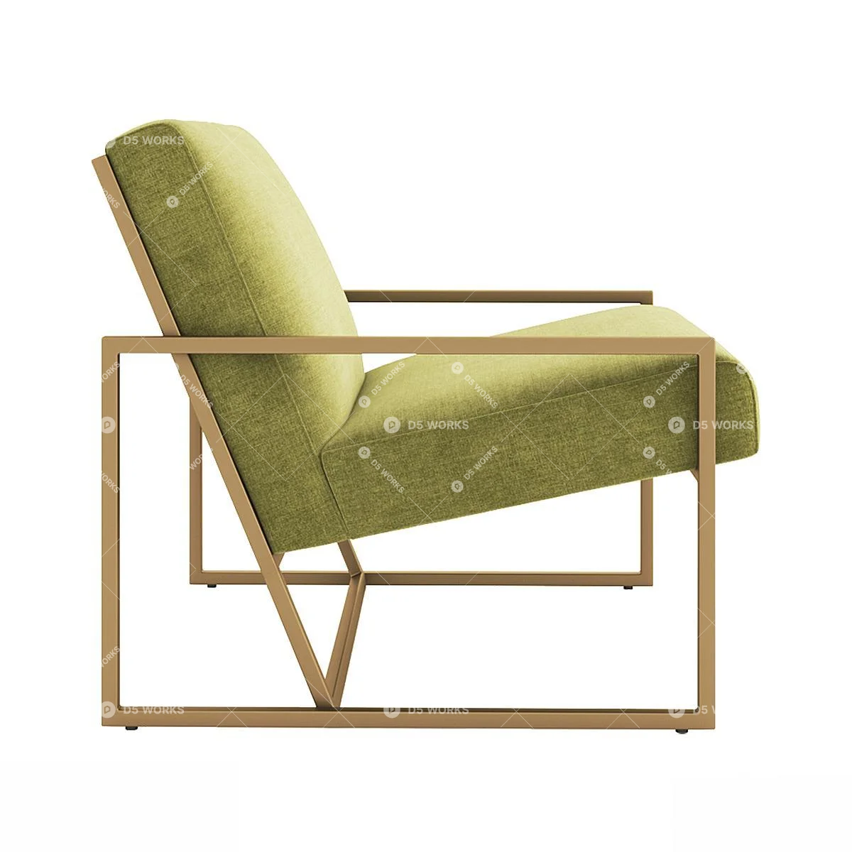 Armchair 3d model thumbnail 3