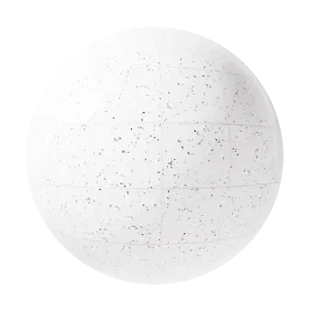 White terrazzo brick