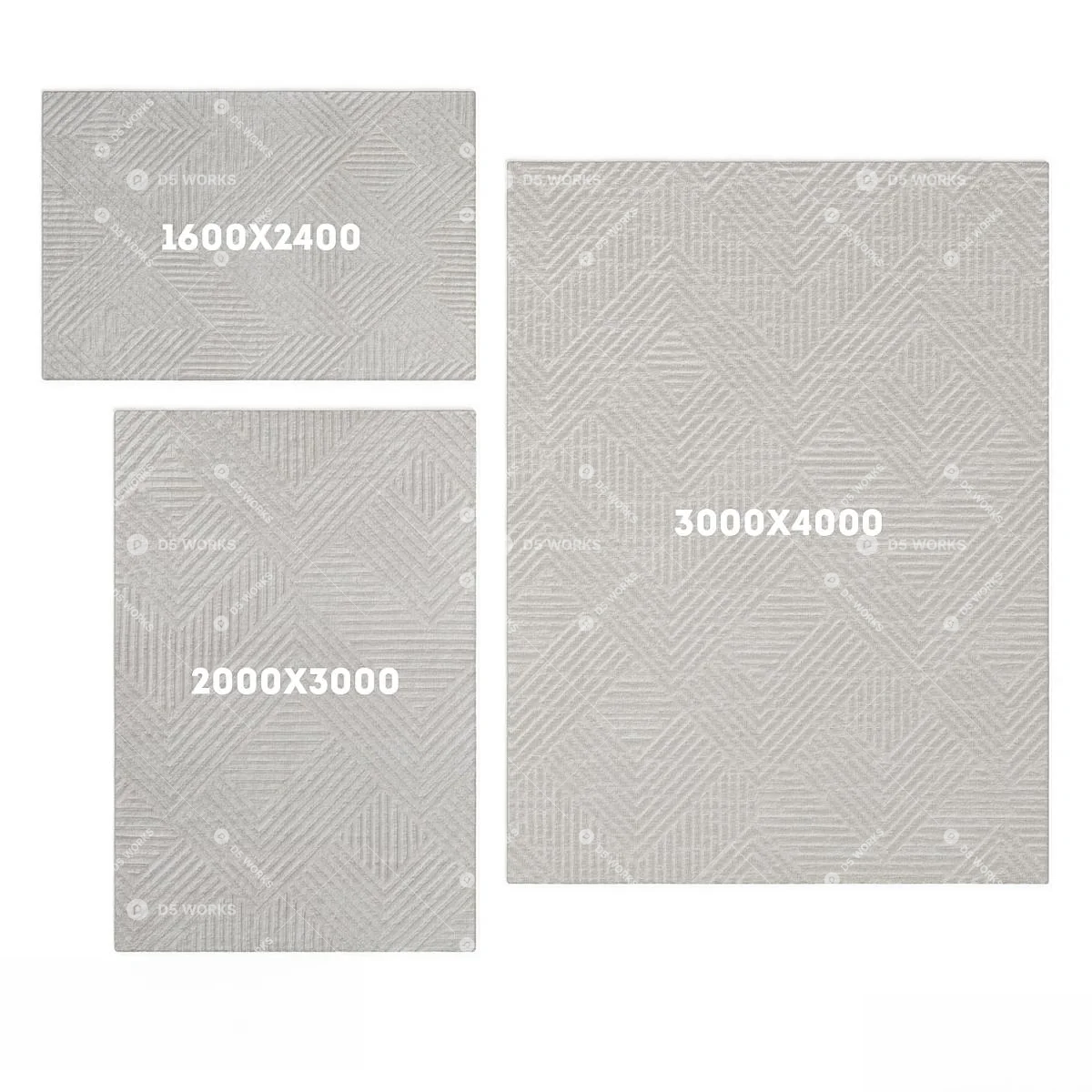Contemporary Carpet 3d model thumbnail 2