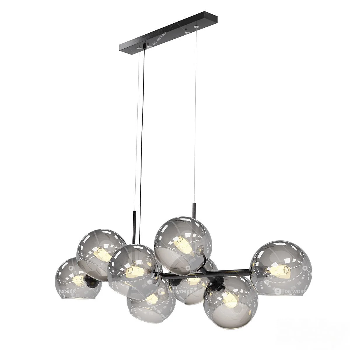 Modern Pendant Light 3d model thumbnail 2