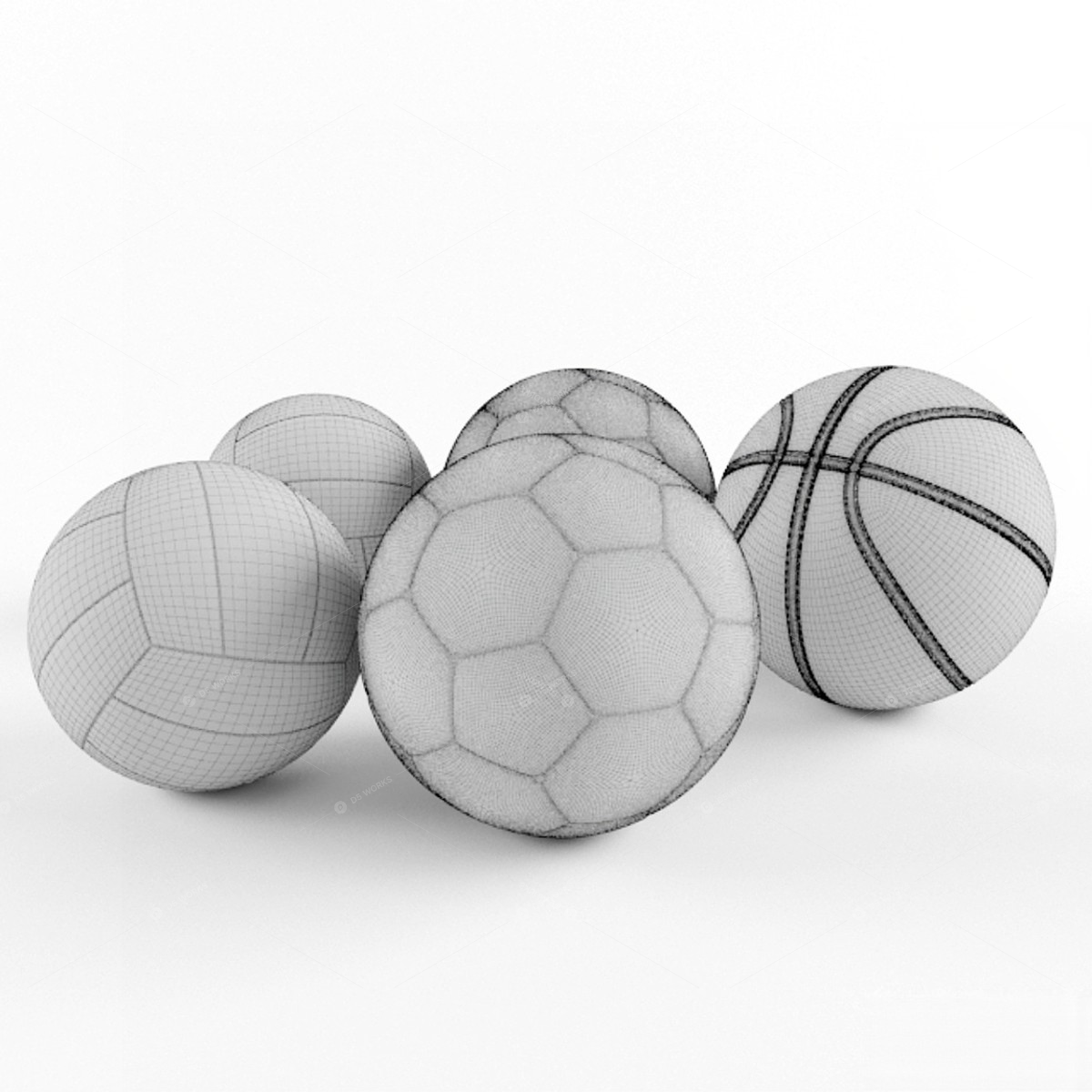Sports Equipment 3D Models 3