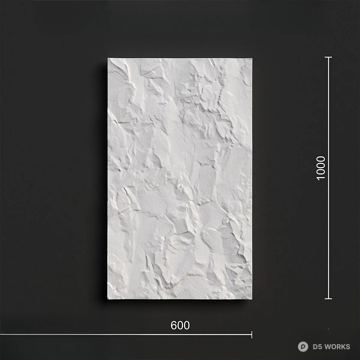 Textured Wall Panel 3d model thumbnail 2