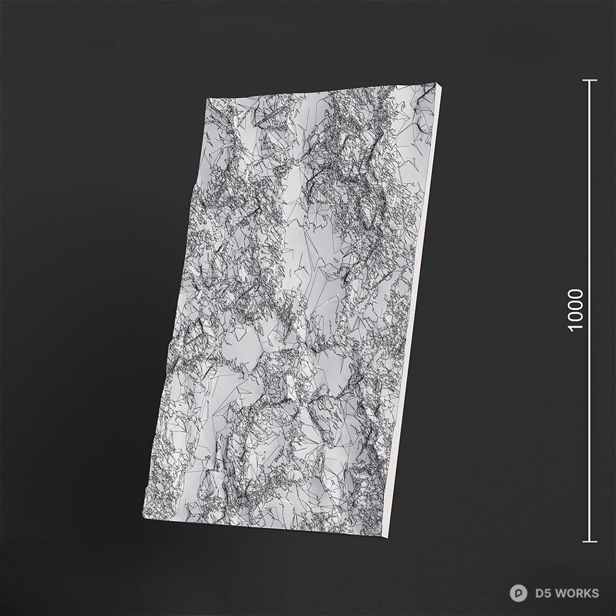 Textured Wall Panel 3d model thumbnail 3
