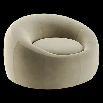 Contemporary Single Sofa 3d model