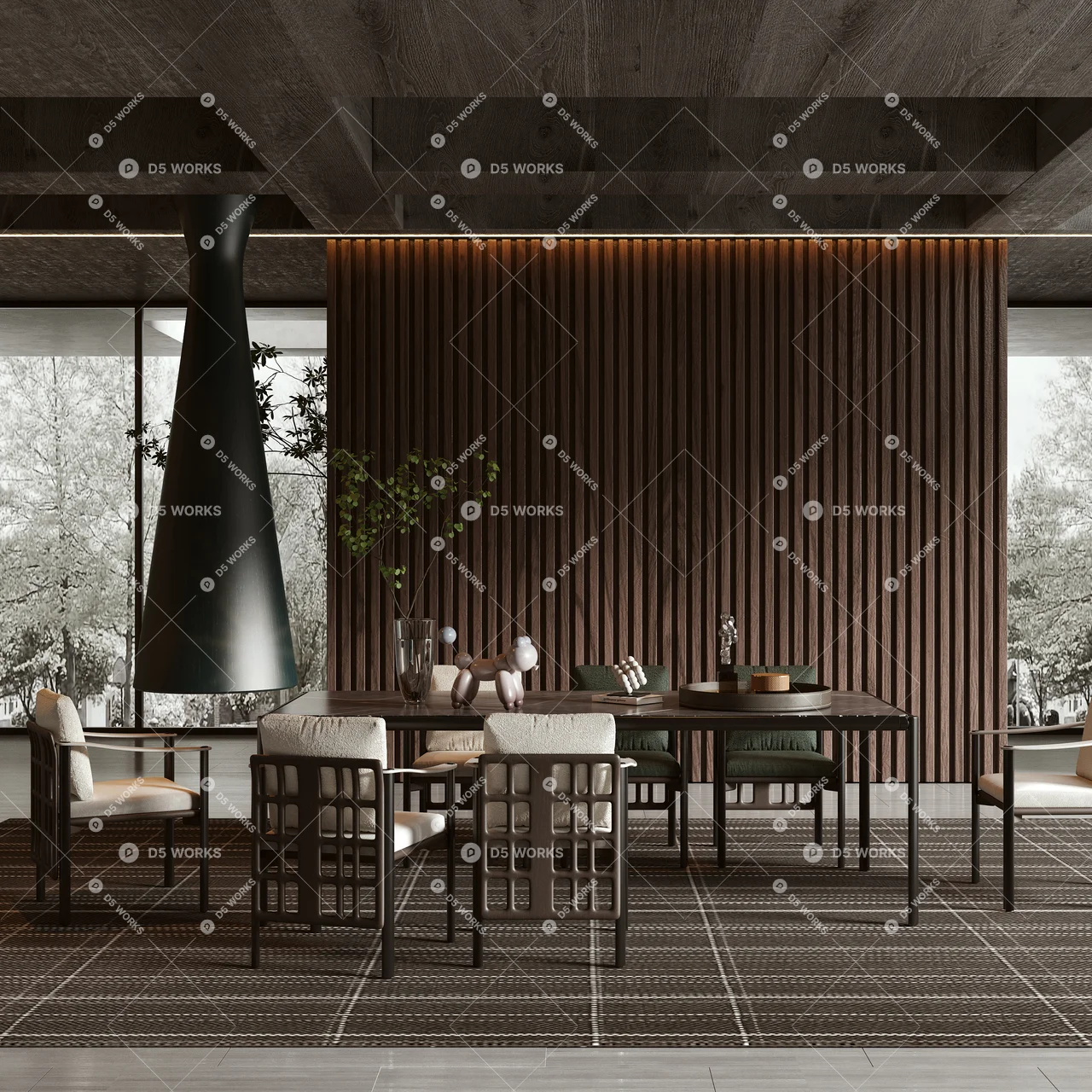 Dining Room (Villa) 3d model thumbnail 3