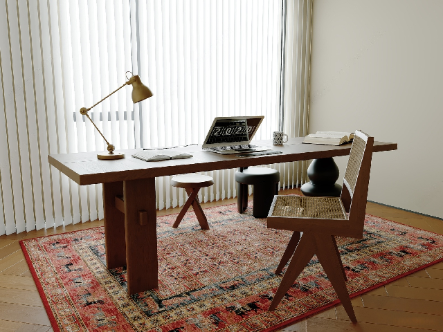 Mid-Century Modern Retro Desk & Chair Set