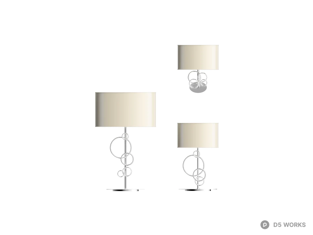 Minimalist Table Lamp 3d model thumbnail 2