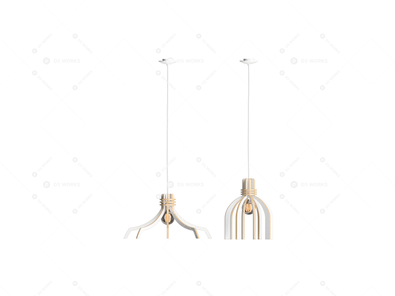 Pendant Light 3d model thumbnail 2