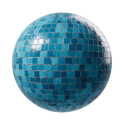 Wall Tile Blue Ceramic Mosaic